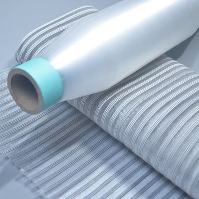 0.20 میلیمتر پلی استر سفید طبیعی پنبه ی یک رشته ی PET پنبه ی آستین