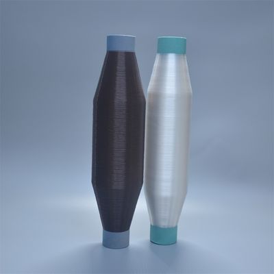 50D رنگ سیاه پنبه ی پوشک شده از پلی استر