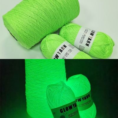 150D 2mm Glow Dark Yarn Green Glow In The Dark Knitting Wool (دست انداز دو میلیمتر) درخشش سبز درخشش درخشش درخشش درخشش درخشش درخشش درخشش درخشش درخشش