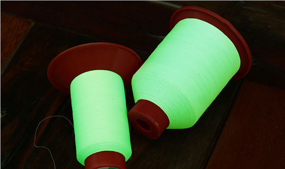 150D Glow In The Dark Yarn Crochet Green روشن کننده نخ بروکاری