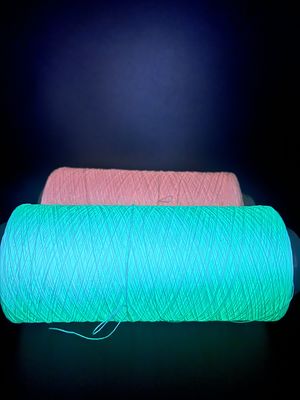 450D Diy Glow Yarn Natural White Fluorescent Knitting محیط زیست دوستانه