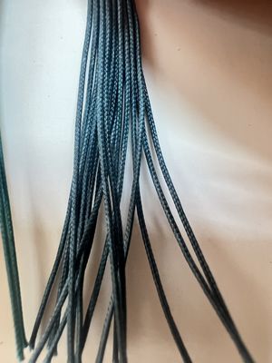 0.3mm Wax Coated Yarn Polyester Flat Waxed Thread High Tenacity Polyester Wax رشته دوخت و دوخت و دوخت و دوخت