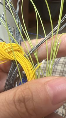 150D پلی استر پوشش ضد آب نخ مقاوم در برابر آب PVC پوشانده نخ موم شده نخ دوخت