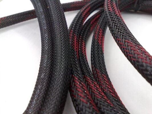 نخ پلی استر 0.22 میلی‌متری ضد آتش مشکی، نخ تک رشته‌ای پلی استر، آستین بافتنی قابل انبساط، نخ تک رشته‌ای PET