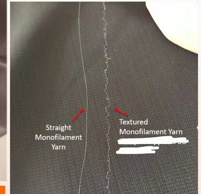 پارچه ی 20D 30D Twist Monofilament پارچه ی رنگ روشن پلی استر پارچه ی Monofilament برای جوراب