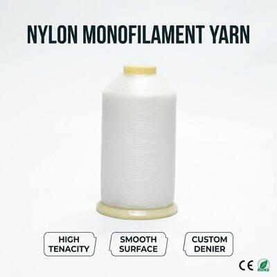 نخ مونوفیلامنت نایلون پلی استر PP PE 60D 80D 100D 0.10MM 0.12MM 0.14MM برای کارخانه عمده فروشی بافندگی و گلدوزی